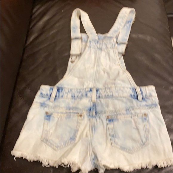 Parisian Collect Distress/acid-w overall short - Picture 2 of 6